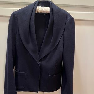 Lafayette Navy Wool Blazer